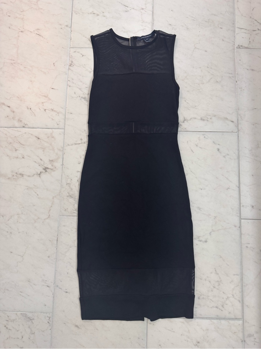 French Connection Black Sleeveless Bodycon Dress – Size 4